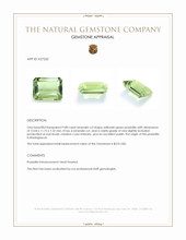 9.80 Ct. Yellowish Green Prasiolite from Madagascar Appraisal