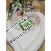 9.69 Ct. Green Prasiolite from Madagascar Life Style