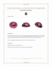 3.55 Ct. Pinkish Purple Cabochon Spinel from Ceylon (Sri Lanka) Appraisal
