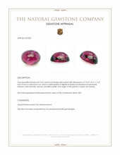 3.55 Ct. Pink Cabochon Spinel from Ceylon (Sri Lanka) Appraisal
