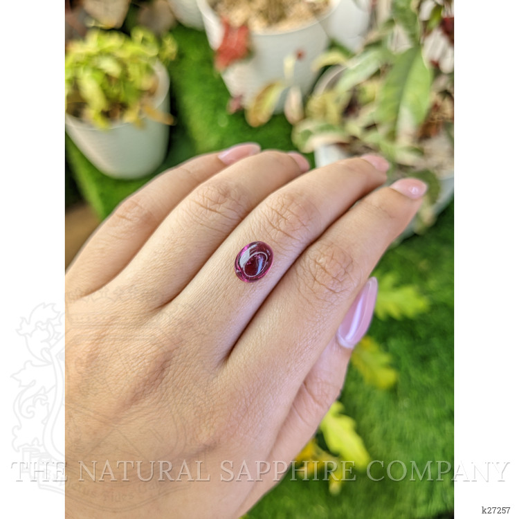 3.55 Ct. Pinkish Purple Cabochon Spinel from Ceylon (Sri Lanka)