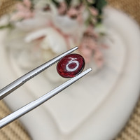 3.18 Ct. Pinkish Purple Cabochon Garnet from Ceylon (Sri Lanka) Life Style