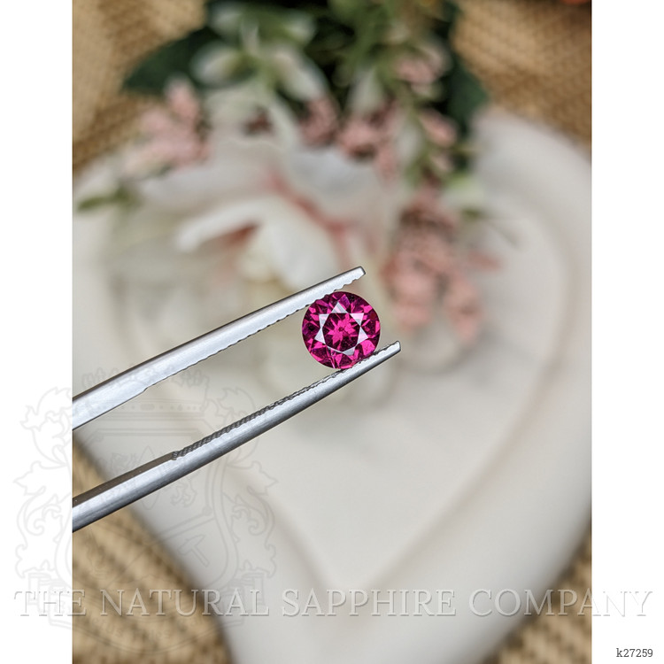 1.14 Ct. Pinkish Purple Rhodolite Garnet from Ceylon (Sri Lanka)