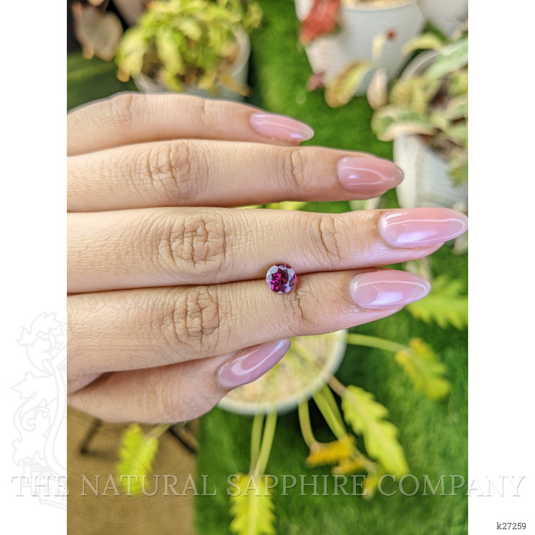 1.14 Ct. Pinkish Purple Rhodolite Garnet from Ceylon (Sri Lanka)