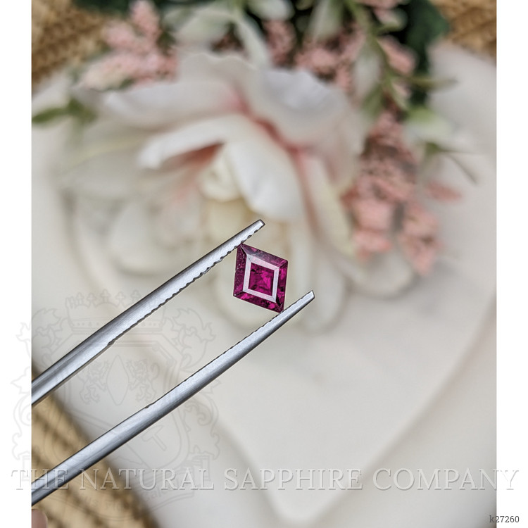 0.74 Ct. Pinkish Purple Rhodolite Garnet from Ceylon (Sri Lanka)