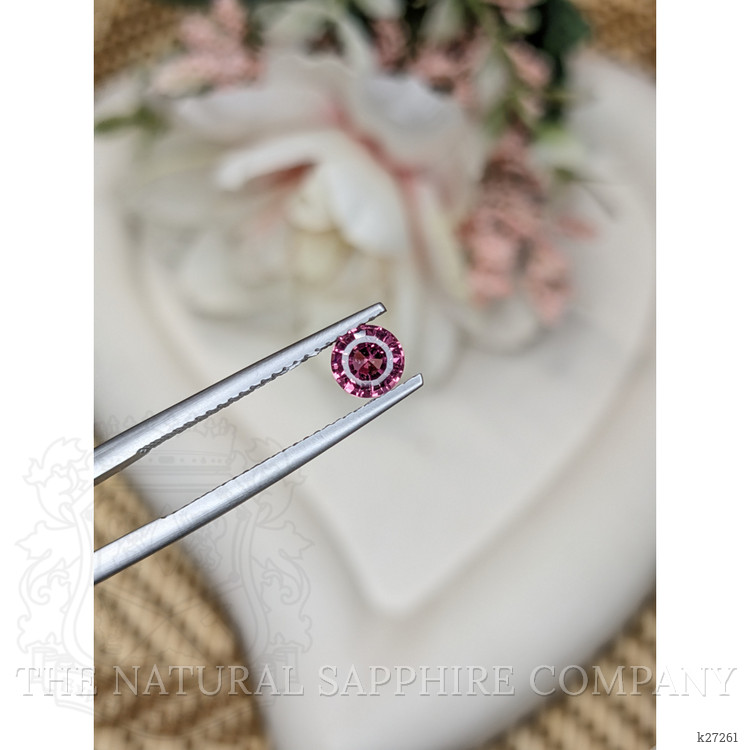 0.63 Ct. Purplish Pink Rhodolite Garnet from Ceylon (Sri Lanka)