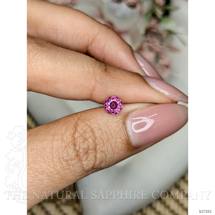 0.56 Ct. Purplish Pink Rhodolite Garnet from Ceylon (Sri Lanka)