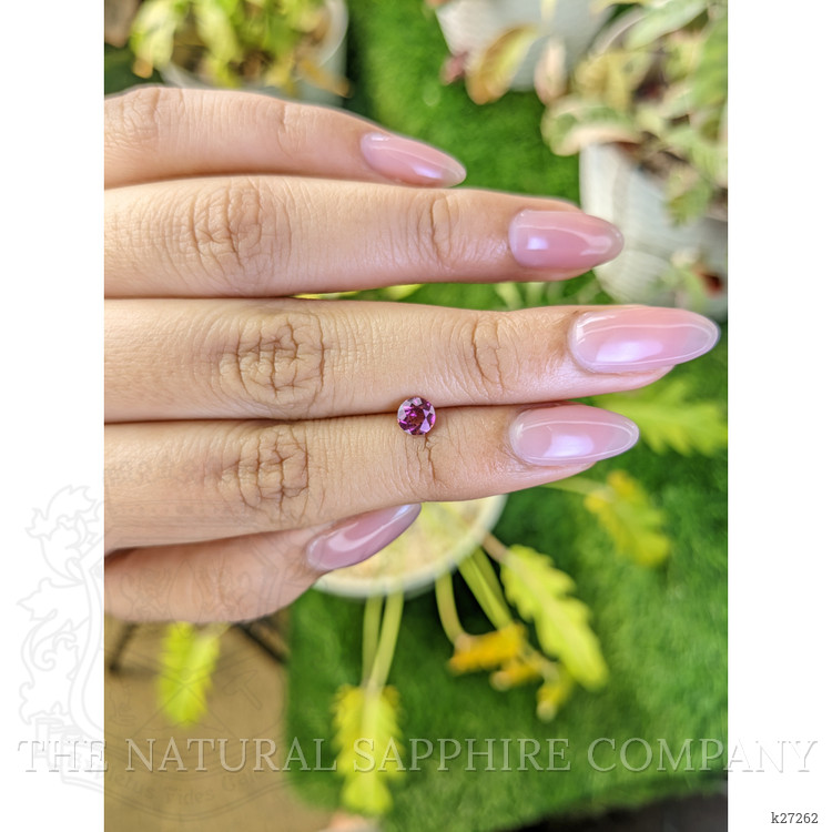0.56 Ct. Purplish Pink Rhodolite Garnet from Ceylon (Sri Lanka)