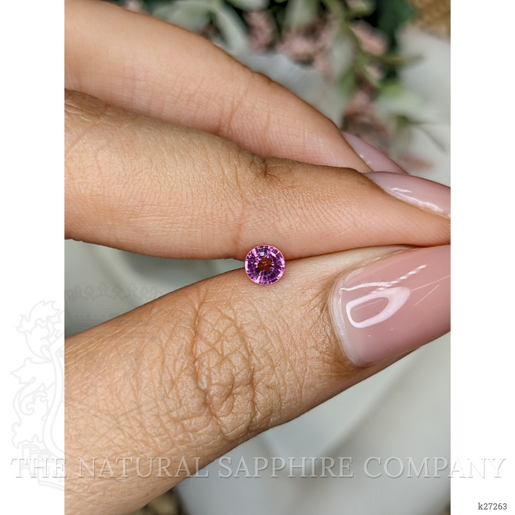 0.32 Ct. Pinkish Purple Rhodolite Garnet from Ceylon (Sri Lanka)
