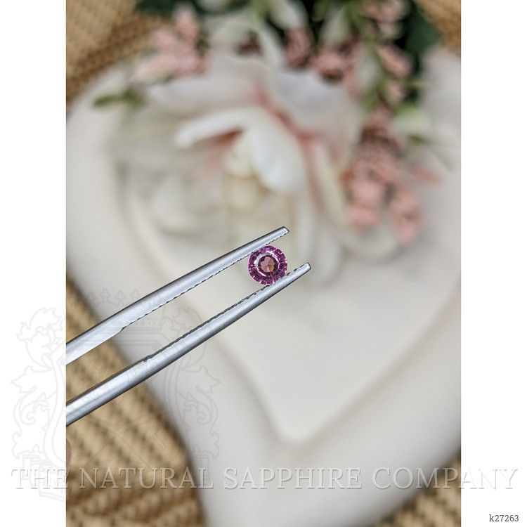 0.32 Ct. Pinkish Purple Rhodolite Garnet from Ceylon (Sri Lanka)
