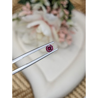 0.39 Ct. Purplish Pink Rhodolite Garnet from Ceylon (Sri Lanka) Life Style