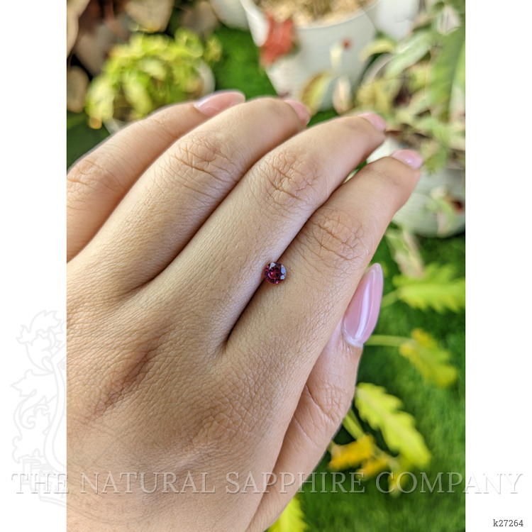 0.39 Ct. Purplish Pink Rhodolite Garnet from Ceylon (Sri Lanka)