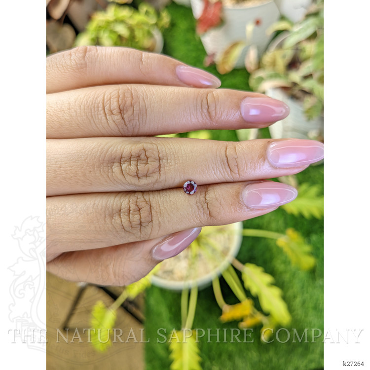 0.39 Ct. Purplish Pink Rhodolite Garnet from Ceylon (Sri Lanka)