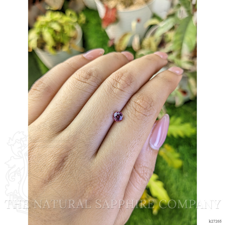 0.52 Ct. Reddish Purple Rhodolite Garnet from Ceylon (Sri Lanka)