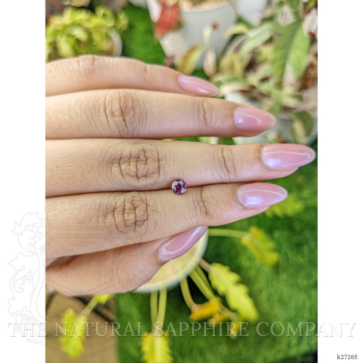 0.52 Ct. Reddish Purple Rhodolite Garnet from Ceylon (Sri Lanka)