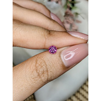 0.52 Ct. Reddish Purple Rhodolite Garnet from Ceylon (Sri Lanka) Life Style