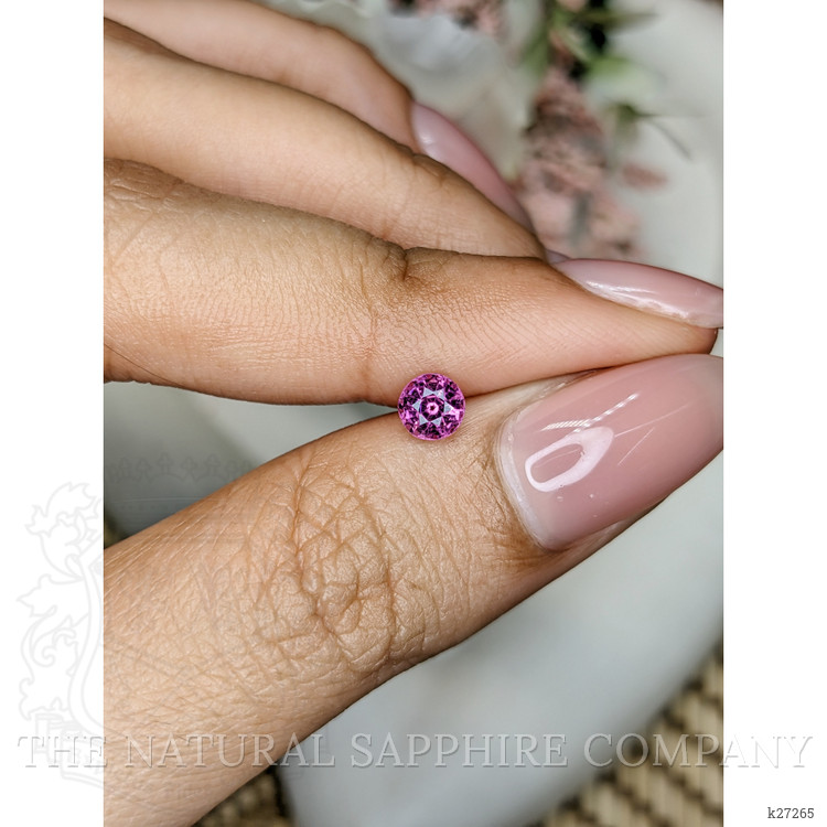 0.52 Ct. Reddish Purple Rhodolite Garnet from Ceylon (Sri Lanka)