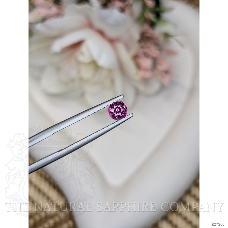 0.52 Ct. Reddish Purple Rhodolite Garnet from Ceylon (Sri Lanka)