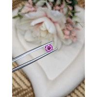 0.57 Ct. Pinkish Purple Rhodolite Garnet from Ceylon (Sri Lanka) Life Style