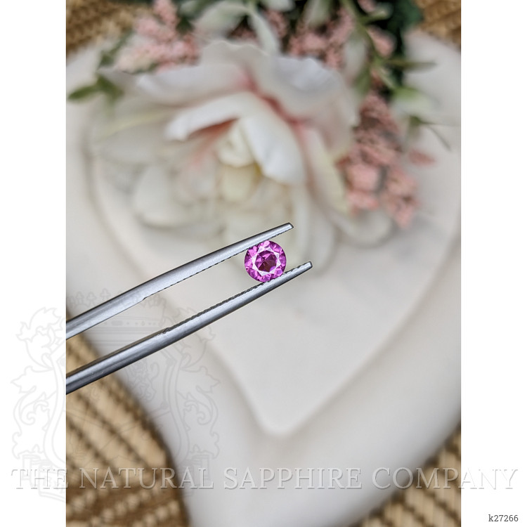 0.57 Ct. Pinkish Purple Rhodolite Garnet from Ceylon (Sri Lanka)