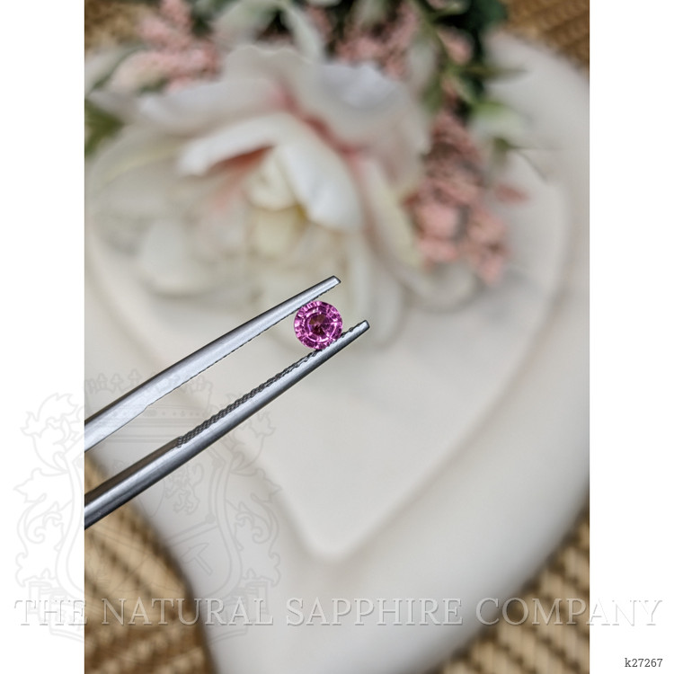 0.43 Ct. Pinkish Purple Rhodolite Garnet from Ceylon (Sri Lanka)