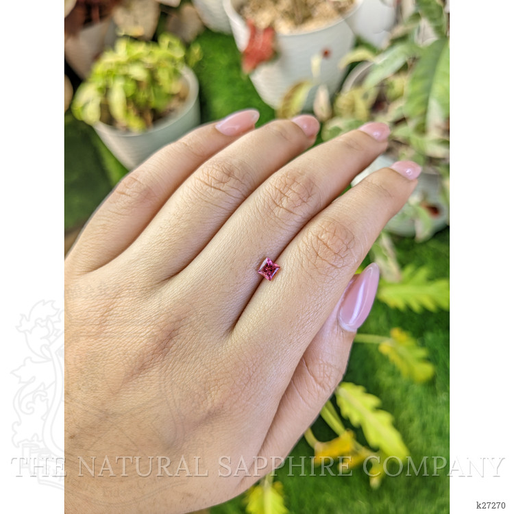 0.44 Ct. Purplish Pink Rhodolite Garnet from Ceylon (Sri Lanka)