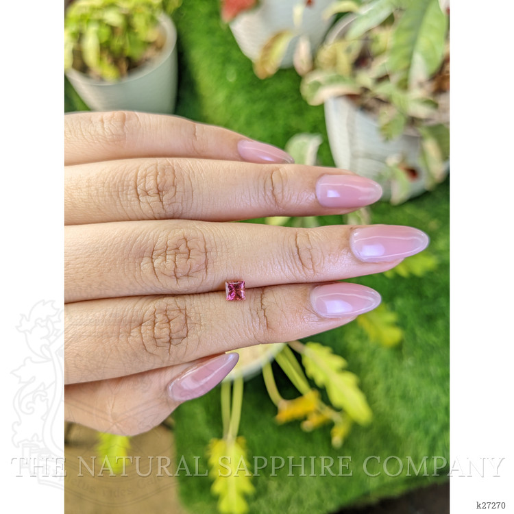 0.44 Ct. Purplish Pink Rhodolite Garnet from Ceylon (Sri Lanka)