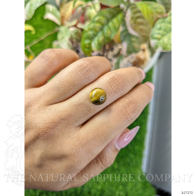 4.19 Ct. Cabochon Tiger's Eye from Ceylon (Sri Lanka)