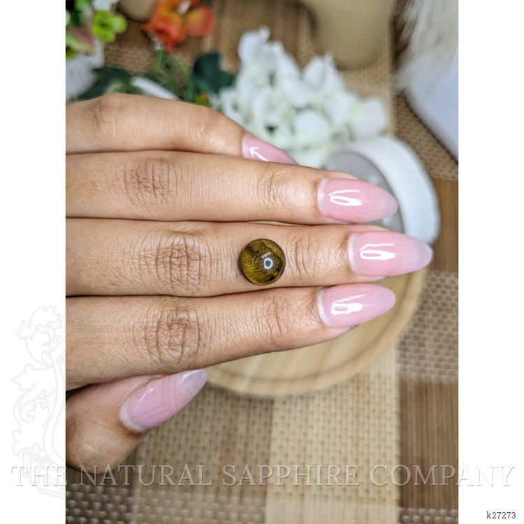 4.24 Ct. Cabochon Tiger's Eye from Ceylon (Sri Lanka)