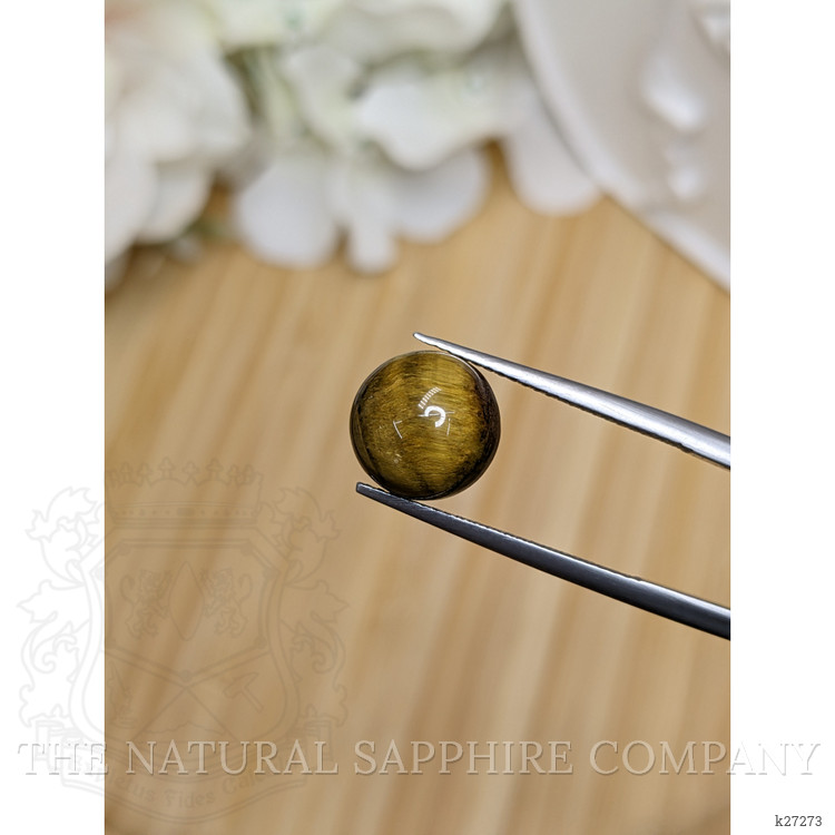 4.24 Ct. Cabochon Tiger's Eye from Ceylon (Sri Lanka)