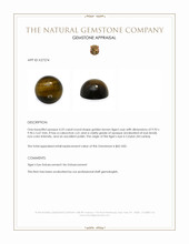 4.25 Ct. Cabochon Tiger's Eye from Ceylon (Sri Lanka) Appraisal