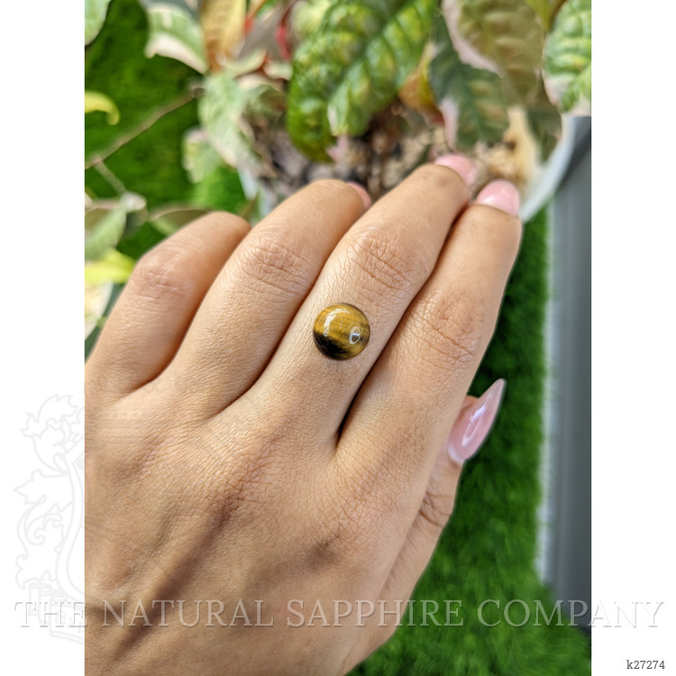 4.25 Ct. Cabochon Tiger's Eye from Ceylon (Sri Lanka)