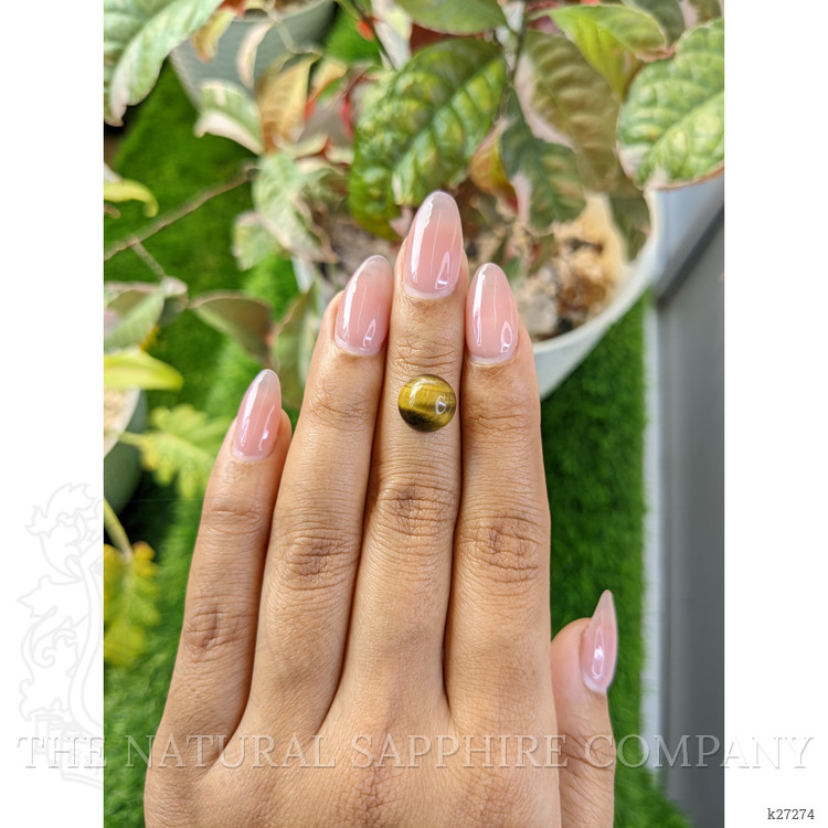 4.25 Ct. Cabochon Tiger's Eye from Ceylon (Sri Lanka)