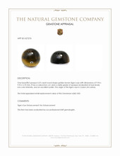 4.25 Ct. Cabochon Tiger's Eye from Ceylon (Sri Lanka) Appraisal