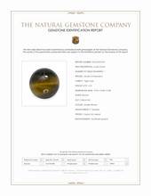 4.31 Ct. Cabochon Tiger's Eye from Ceylon (Sri Lanka) Scan Report