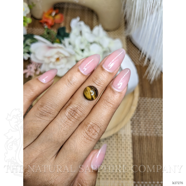 4.31 Ct. Cabochon Tiger's Eye from Ceylon (Sri Lanka)