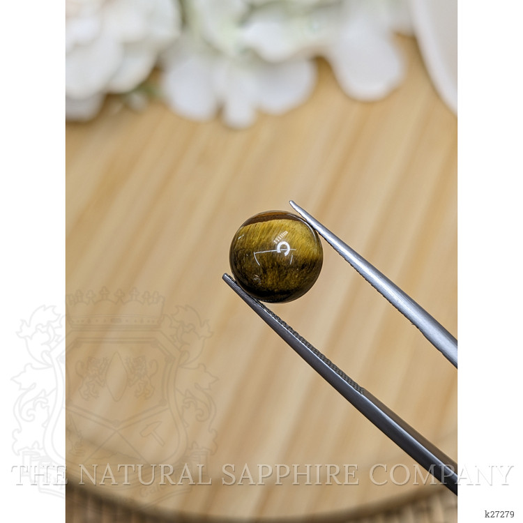 4.37 Ct. Cabochon Tiger's Eye from Ceylon (Sri Lanka)