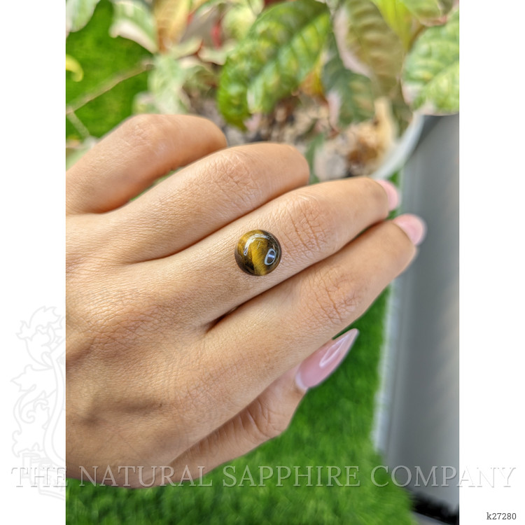 4.37 Ct. Cabochon Tiger's Eye from Ceylon (Sri Lanka)