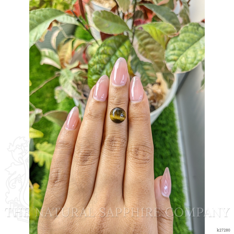 4.37 Ct. Cabochon Tiger's Eye from Ceylon (Sri Lanka)