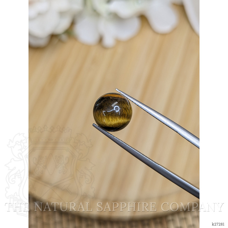 4.39 Ct. Cabochon Tiger's Eye from Ceylon (Sri Lanka)