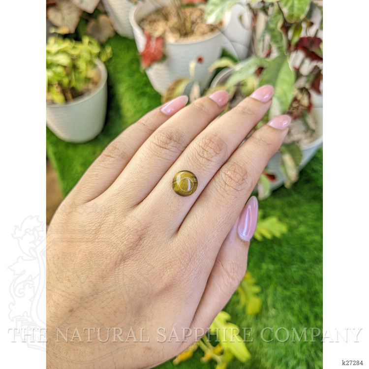 4.40 Ct. Cabochon Tiger's Eye from Ceylon (Sri Lanka)