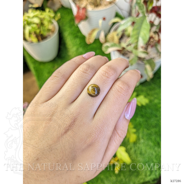 4.45 Ct. Cabochon Tiger's Eye from Ceylon (Sri Lanka)