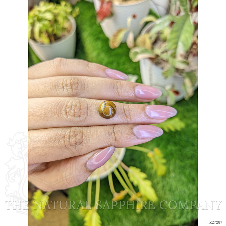 4.51 Ct. Cabochon Tiger's Eye from Ceylon (Sri Lanka)