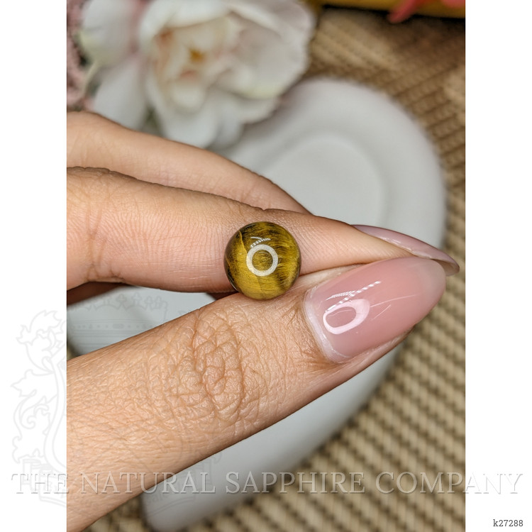 4.53 Ct. Cabochon Tiger's Eye from Ceylon (Sri Lanka)