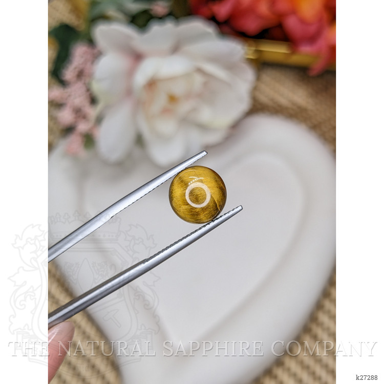 4.53 Ct. Cabochon Tiger's Eye from Ceylon (Sri Lanka)