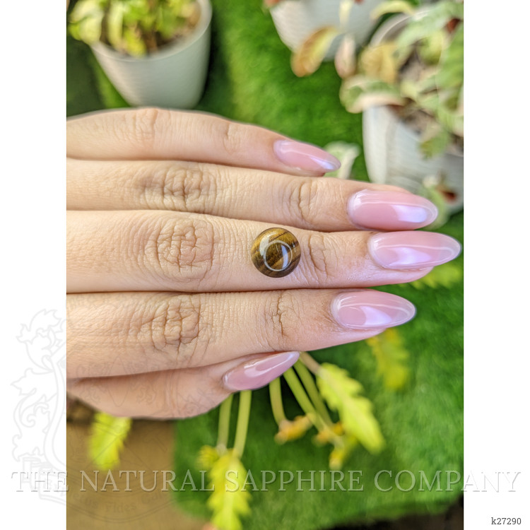 4.61 Ct. Cabochon Tiger's Eye from Ceylon (Sri Lanka)