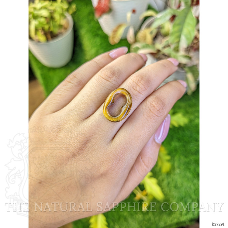 7.33 Ct. Cabochon Tiger's Eye from Ceylon (Sri Lanka)