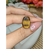 13.37 Ct. Cabochon Tiger's Eye from Ceylon (Sri Lanka) Life Style