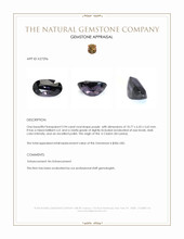 2.94 Ct. Purple Spinel from Ceylon (Sri Lanka) Appraisal