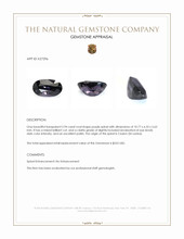 2.94 Ct. Purple Spinel from Ceylon (Sri Lanka) Appraisal
